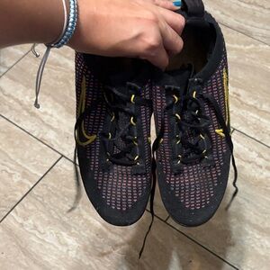Nike Kids Shoes Black and Yellow